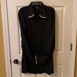 Stacy Adams Men’s LS Black Shirt; Size 18.5